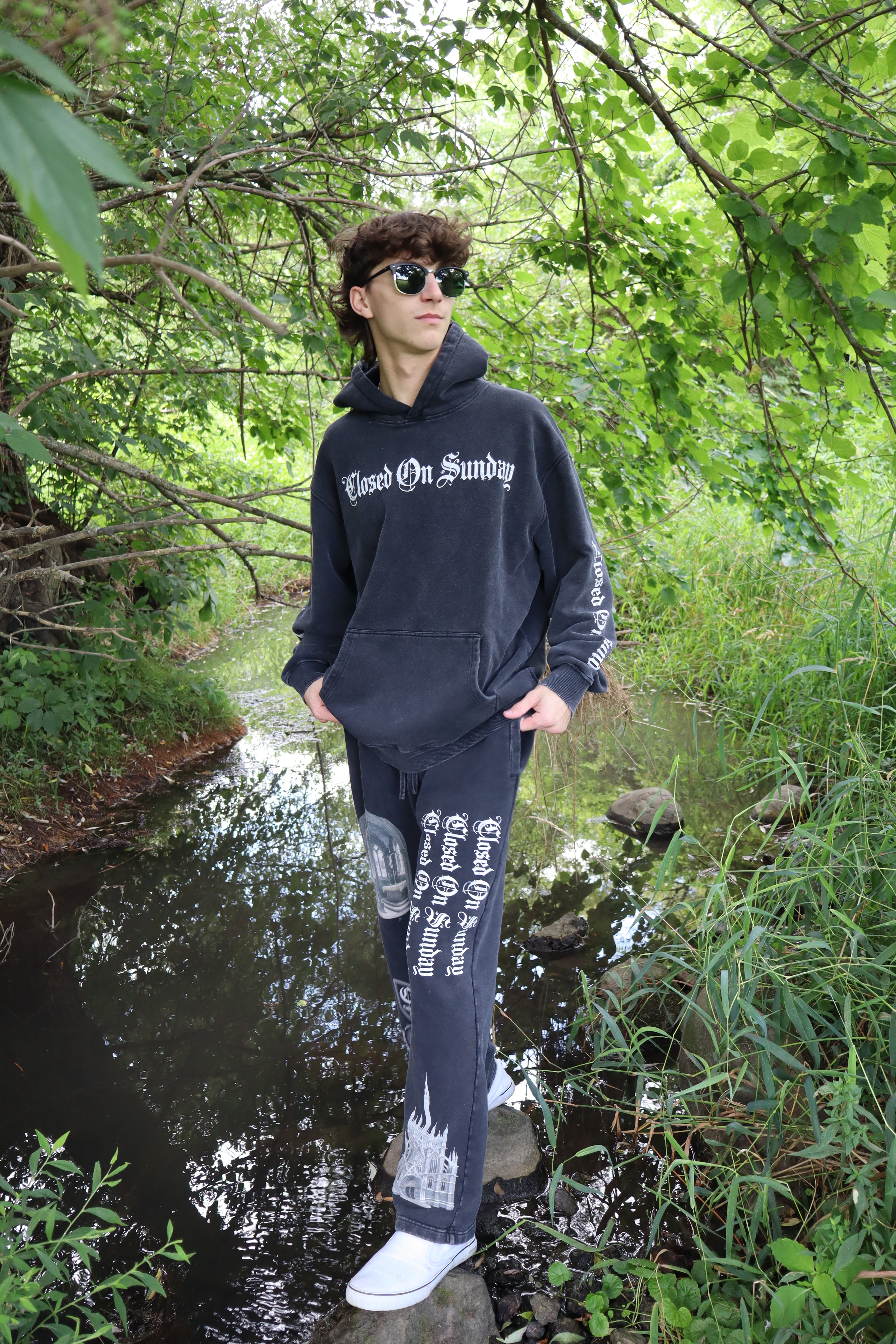 cross hoodie